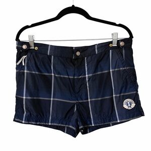 Robinson Les Bains 2" Swim Trunks Navy Plaid M